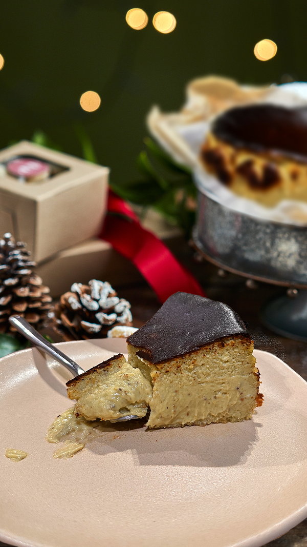 Tarta Vasca de Pistacho